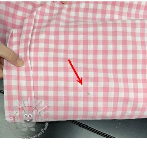 Tessuto di cotone Check rosa 2nd class