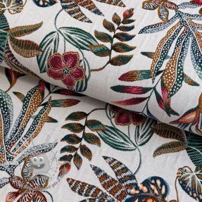 Tessuto decorativo jacquard Neroli allover blanc