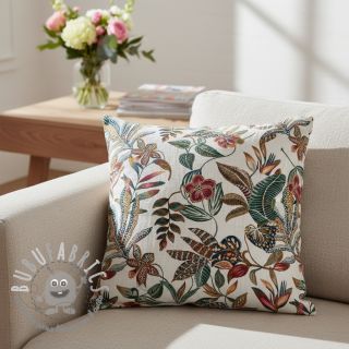 Tessuto decorativo jacquard Neroli allover blanc