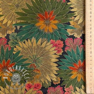 Tessuto decorativo jacquard Matcha allover kaki