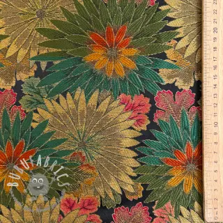 Tessuto decorativo jacquard Matcha allover kaki