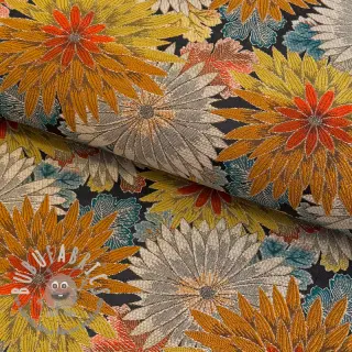 Tessuto decorativo jacquard Matcha allover peanut