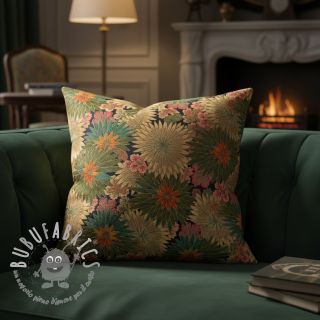 Tessuto decorativo jacquard Matcha allover kaki