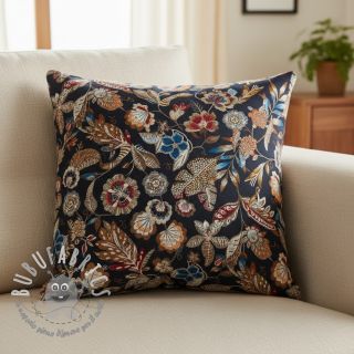 Tessuto decorativo jacquard Neroli allover nuit