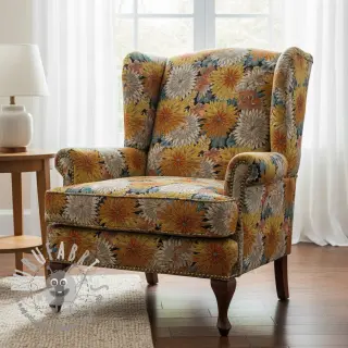 Tessuto decorativo jacquard Matcha allover peanut