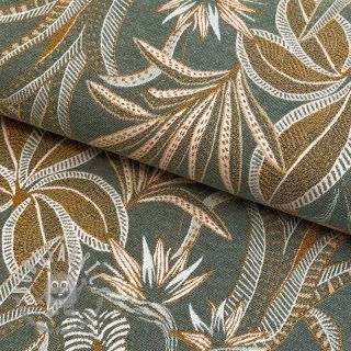 Tessuto decorativo jacquard Moranto allover kaki