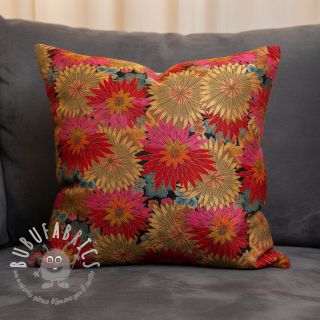 Tessuto decorativo jacquard Matcha allover rouge