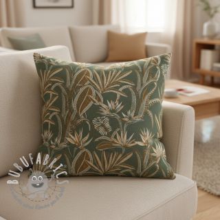 Tessuto decorativo jacquard Moranto allover kaki