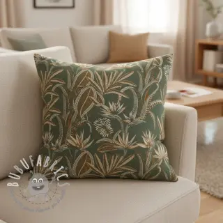 Tessuto decorativo jacquard Moranto allover kaki