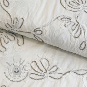 Tessuto di cotone EMBROIDERY Loom En Light off white