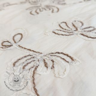 Tessuto di cotone EMBROIDERY Loom En Light off white