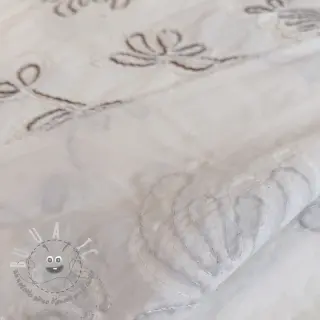 Tessuto di cotone EMBROIDERY Loom En Light off white