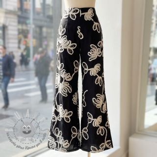 Tessuto di cotone EMBROIDERY Loom En Light black