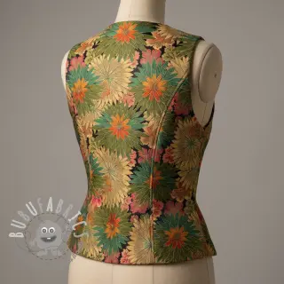 Tessuto decorativo jacquard Matcha allover kaki