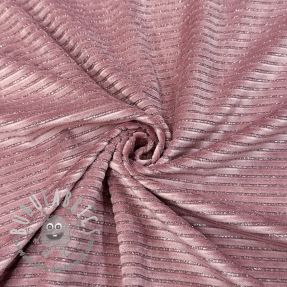 Velluto VELVET LUREX Stripe pink