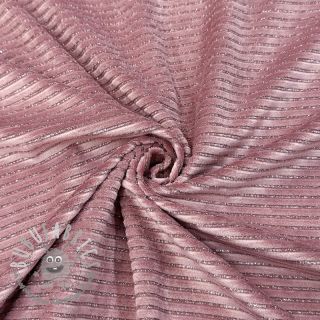 Velluto VELVET LUREX Stripe pink