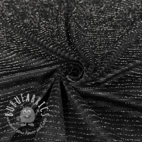 Velluto VELVET LUREX Stripe black