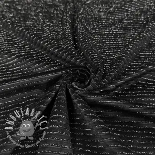 Velluto VELVET LUREX Stripe black