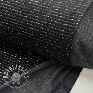 Velluto VELVET LUREX Stripe black