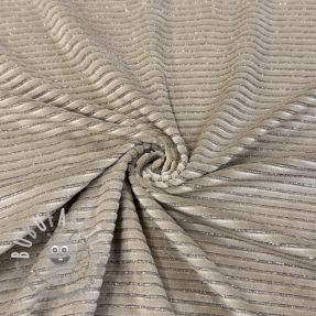 Velluto VELVET LUREX Stripe beige