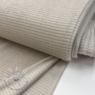 Velluto VELVET LUREX Stripe beige