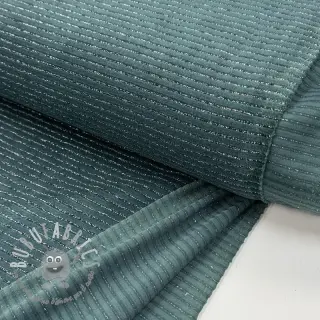 Velluto VELVET LUREX Stripe forest green