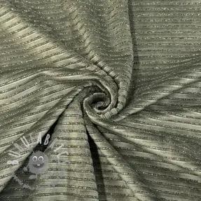 Velluto VELVET LUREX Stripe camo green
