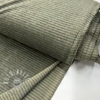 Velluto VELVET LUREX Stripe camo green