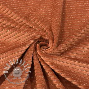 Velluto VELVET LUREX Stripe brick