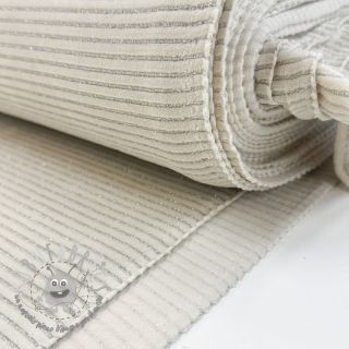 Velluto VELVET LUREX Stripe off white
