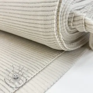 Velluto VELVET LUREX Stripe off white