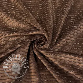 Velluto VELVET LUREX Stripe dark brown