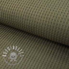 Tessuti per maglioni WAFFLE BIG KNIT khaki
