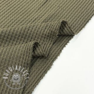 Tessuti per maglioni WAFFLE BIG KNIT khaki