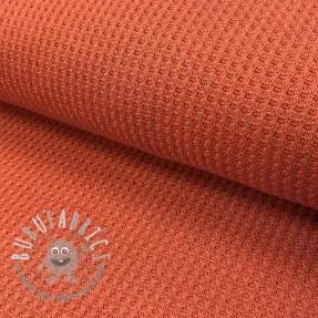 Tessuti per maglioni WAFFLE BIG KNIT rust
