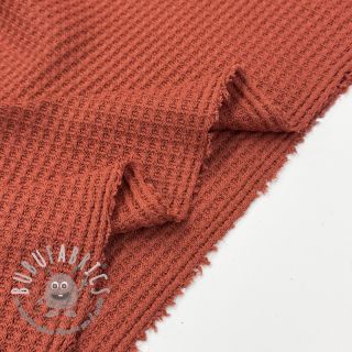 Tessuti per maglioni WAFFLE BIG KNIT rust
