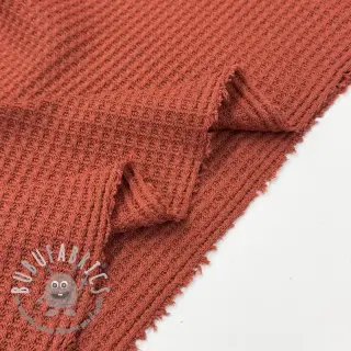 Tessuti per maglioni WAFFLE BIG KNIT rust