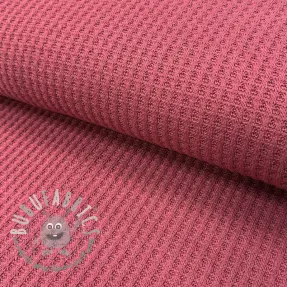 Tessuti per maglioni WAFFLE BIG KNIT dark salmon