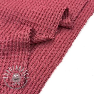 Tessuti per maglioni WAFFLE BIG KNIT dark salmon
