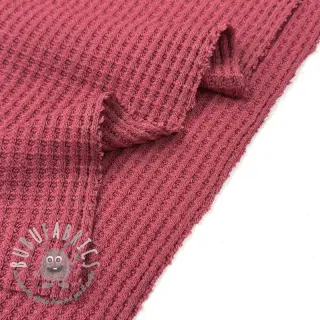 Tessuti per maglioni WAFFLE BIG KNIT dark salmon
