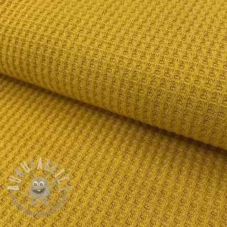 Tessuti per maglioni WAFFLE BIG KNIT ochre