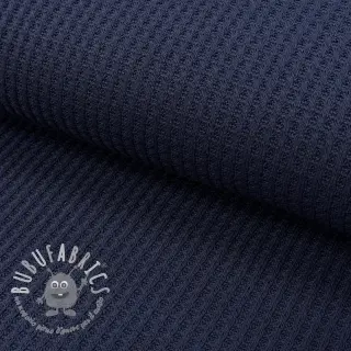 Tessuti per maglioni WAFFLE BIG KNIT navy