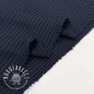 Tessuti per maglioni WAFFLE BIG KNIT navy