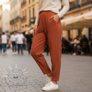 Tessuti per maglioni WAFFLE BIG KNIT rust