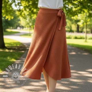 Tessuti per maglioni WAFFLE BIG KNIT rust