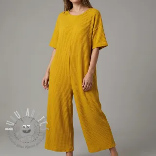 Tessuti per maglioni WAFFLE BIG KNIT ochre