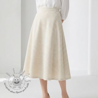 Velluto VELVET LUREX Stripe off white