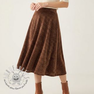 Velluto VELVET LUREX Stripe dark brown
