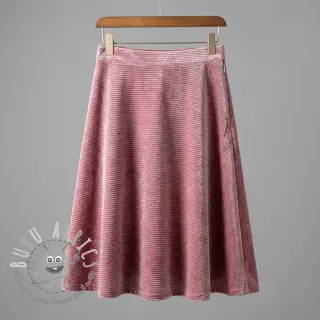 Velluto VELVET LUREX Stripe pink