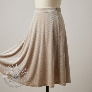 Velluto VELVET LUREX Stripe beige